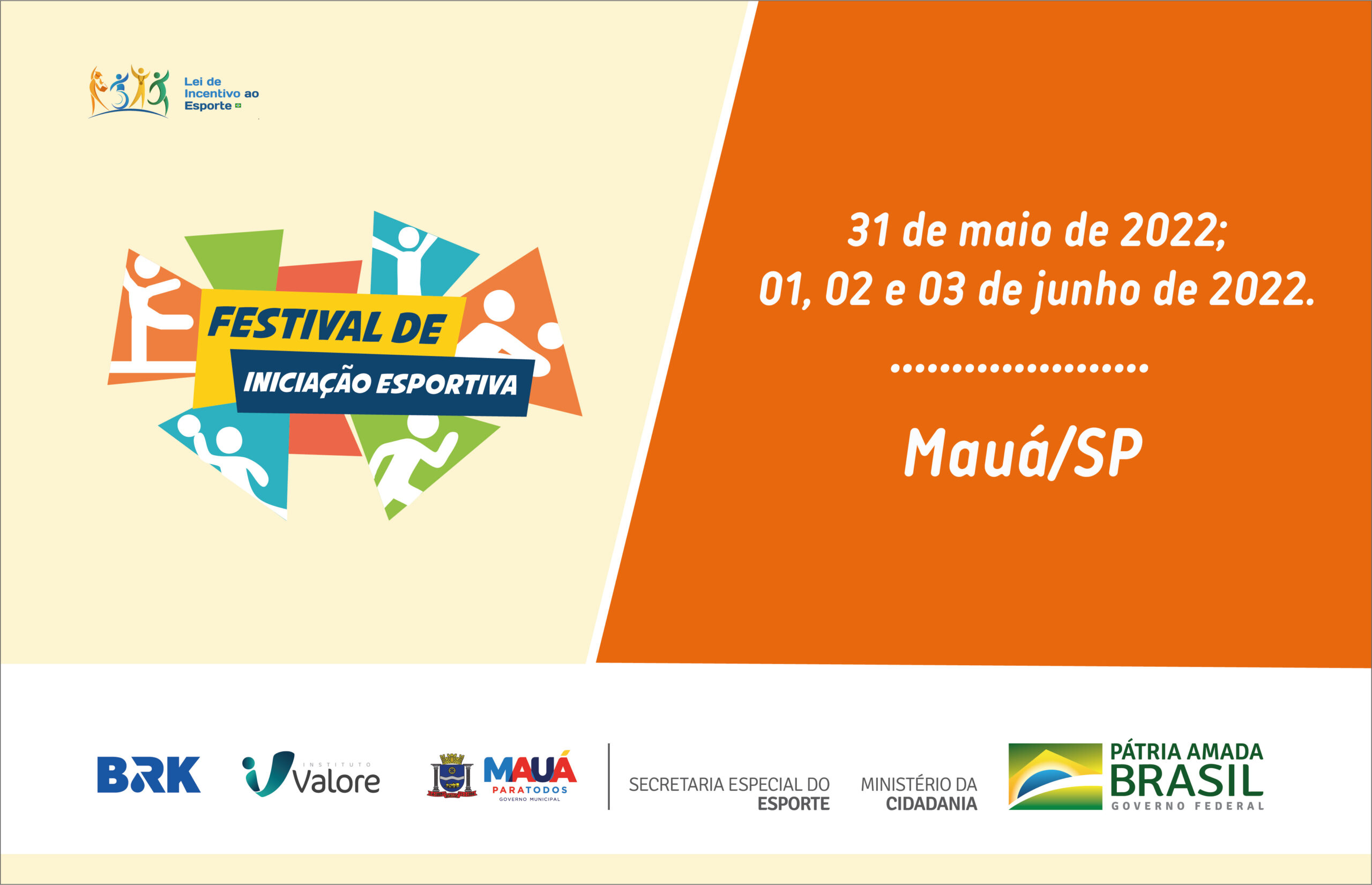 Com incentivo da BRK, Mauá/SP receberá o Festival de Iniciação Esportiva